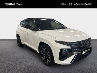 92130 : Hyundai ISSY-LES-MOULINEAUX - BPM Cars - HYUNDAI Tucson - Tucson - Serenity White Métal/Toit/rétros Black - Traction - Hybride : Essence/Electrique