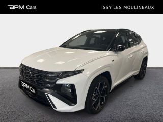 92130 : Hyundai ISSY-LES-MOULINEAUX - BPM Cars - HYUNDAI Tucson - Tucson - Serenity White Métal/Toit/rétros Black - Traction - Hybride : Essence/Electrique