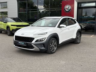 75010 : Hyundai Paris Nord - Goncourt Automobiles - HYUNDAI KONA HYBRID Executive - KONA - Blanc - Automate sequentiel - Essence / Courant électrique