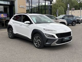 75010 : Hyundai Paris Nord - Goncourt Automobiles - HYUNDAI KONA HYBRID Executive - KONA - Blanc - Automate sequentiel - Essence / Courant électrique