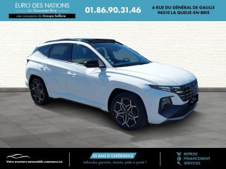 75010 : Hyundai Paris Nord - Goncourt Automobiles - HYUNDAI TUCSON N Line Executive - TUCSON IV - BLANC - Boîte automatique - Essence / Courant électrique