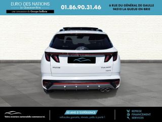 75010 : Hyundai Paris Nord - Goncourt Automobiles - HYUNDAI TUCSON N Line Executive - TUCSON IV - BLANC - Boîte automatique - Essence / Courant électrique