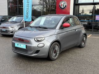 75010 : Hyundai Paris Nord - Goncourt Automobiles - FIAT 500e BERLINE MY22 SERIE 1 STEP 2 (RED) - 500 III ELECTRIQUE - Gris - Automate à fonct. Continu - Courant électrique