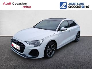 75010 : Hyundai Paris Nord - Goncourt Automobiles - AUDI A3 SPORTBACK S line - A3/S3/RS3 IV - BLANC GLACIER METALLISE - Automate sequentiel - Essence sans plomb