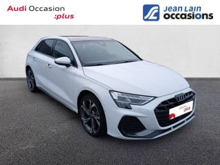 75010 : Hyundai Paris Nord - Goncourt Automobiles - AUDI A3 SPORTBACK S line - A3/S3/RS3 IV - BLANC GLACIER METALLISE - Automate sequentiel - Essence sans plomb