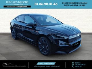 75010 : Hyundai Paris Nord - Goncourt Automobiles - SKODA ENYAQ COUPE  - ENYAQ COUPE (07/2022) - NOIR MAGIC NACRE - Automate à fonct. Continu - Courant électrique