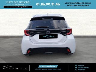 75010 : Hyundai Paris Nord - Goncourt Automobiles - MAZDA MAZDA2 HYBRID Select - MAZDA2 IV - Blanc - Automate à fonct. Continu - Essence / Courant électrique