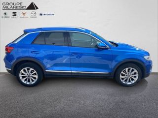75010 : Hyundai Paris Nord - Goncourt Automobiles - VOLKSWAGEN T-ROC Style - T-ROC (11/2021) - Bleu - Automate sequentiel - Essence sans plomb