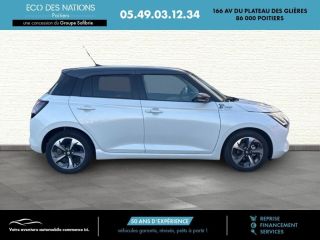 86000 : Hyundai Poitiers - Eco des Nations - SUZUKI Swift - Swift - Pure White Pearl Metal/Toit Min Gray - Traction - Essence/Micro-Hybride