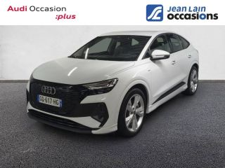 75010 : Hyundai Paris Nord - Goncourt Automobiles - AUDI Q4 E-TRON SPORTBACK S line - Q4 E-TRON - BLANC GLACIER METALLISE - Automate à fonct. Continu - Courant électrique