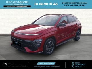 75010 : Hyundai Paris Nord - Goncourt Automobiles - HYUNDAI KONA N Line Executive - KONA II - Rouge - Automate sequentiel - Essence / Courant électrique
