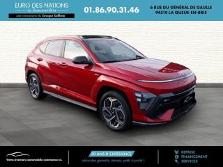 75010 : Hyundai Paris Nord - Goncourt Automobiles - HYUNDAI KONA N Line Executive - KONA II - Rouge - Automate sequentiel - Essence / Courant électrique