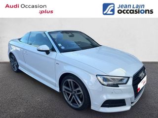 75010 : Hyundai Paris Nord - Goncourt Automobiles - AUDI A3 CABRIOLET S Line Plus - A3 III - Blanc - Boîte séquentielle - Essence sans plomb