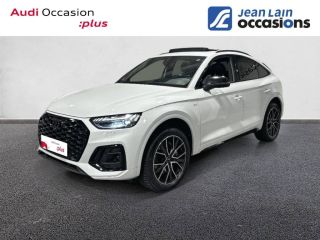 75010 : Hyundai Paris Nord - Goncourt Automobiles - AUDI Q5 SPORTBACK Black Edition - Q5 II - BLANC GLACIER METALLISE - Automate sequentiel - Essence / Courant électrique