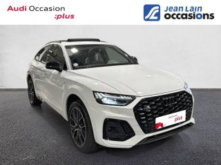 75010 : Hyundai Paris Nord - Goncourt Automobiles - AUDI Q5 SPORTBACK Black Edition - Q5 II - BLANC GLACIER METALLISE - Automate sequentiel - Essence / Courant électrique
