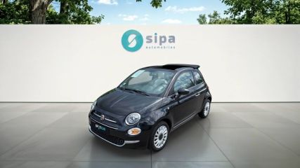 75010 : Hyundai Paris Nord - Goncourt Automobiles - FIAT 500C SERIE 8 EURO 6D-TEMP Lounge - 500 II - NOIR - Boîte manuelle - Essence sans plomb