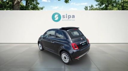 75010 : Hyundai Paris Nord - Goncourt Automobiles - FIAT 500C SERIE 8 EURO 6D-TEMP Lounge - 500 II - NOIR - Boîte manuelle - Essence sans plomb
