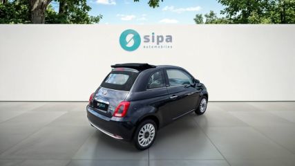 75010 : Hyundai Paris Nord - Goncourt Automobiles - FIAT 500C SERIE 8 EURO 6D-TEMP Lounge - 500 II - NOIR - Boîte manuelle - Essence sans plomb