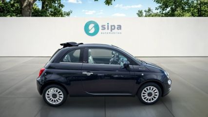 75010 : Hyundai Paris Nord - Goncourt Automobiles - FIAT 500C SERIE 8 EURO 6D-TEMP Lounge - 500 II - NOIR - Boîte manuelle - Essence sans plomb